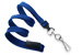 Royal Blue 3/8" (10 Mm) Flat Braid Breakaway Woven Lanyard W/ A Universal Slide Adapter & Nickel-Plated Steel Swivel Hook