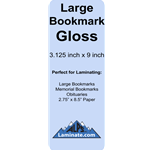 Large Bookmmark Laminating Pouch USA