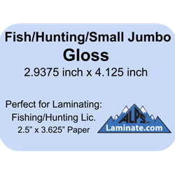 Kleer-Lam Laminate Pouch Fishing/Hunting License Size