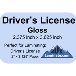 Kleer-Lam Laminate Pouch Driver's License Size