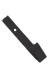 Black Delrin Plastic Strap Clip W/ Knurled Thumb-Grip
