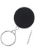 Black /Chrome Heavy Duty Badge Reel W/ Link Chain Split Ring & Belt Clip.