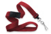 Red 5/8" (16 Mm) Microweave Polyester Breakaway Lanyard W/ A Universal Slide Adapter And Nickel-Plated Steel Swivel Hook.