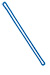 Blue Plastic Loop Straps, 6"